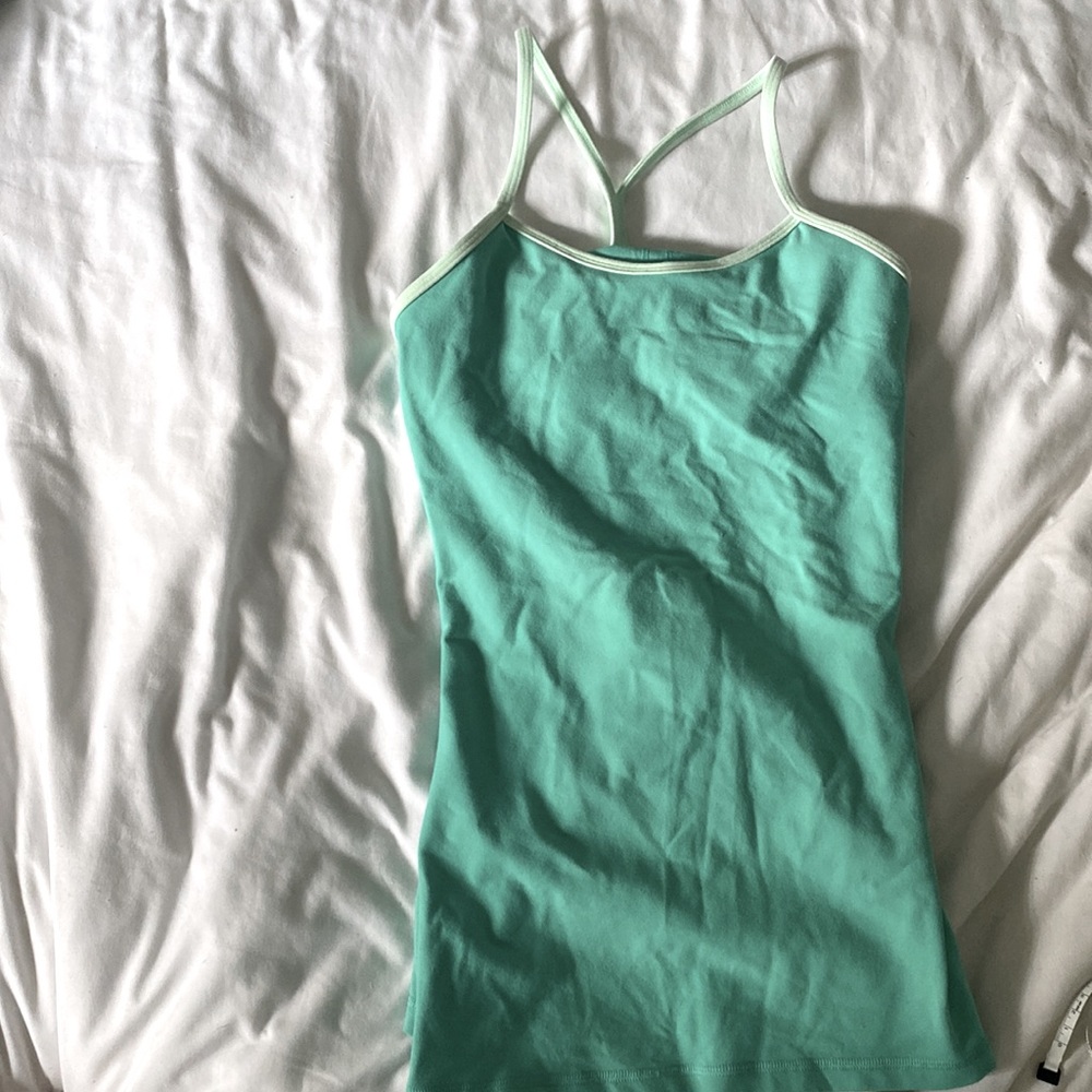 A lululemon lightly worn , no rips or stains .